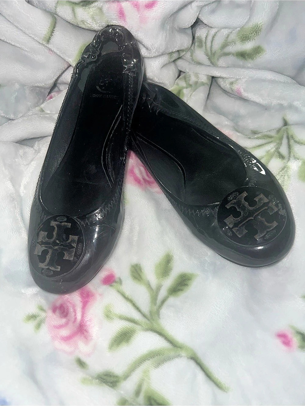 Tory Burch Minnie Travel Ballet Flat Black Ballet Flats